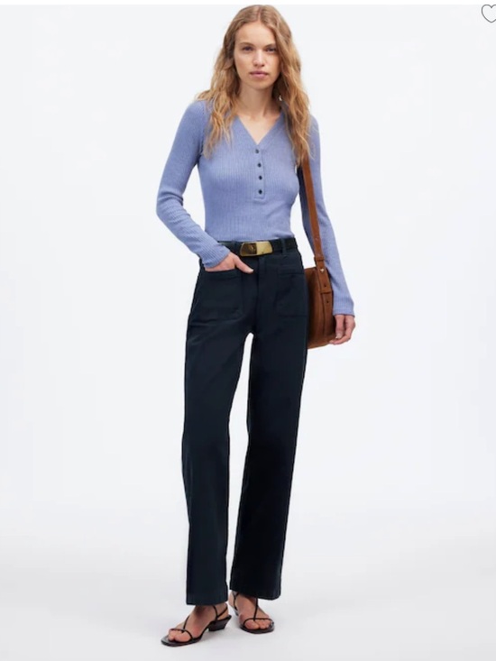 Madewell Denim - Madewell Wide-Leg Women’s Jeans - navy